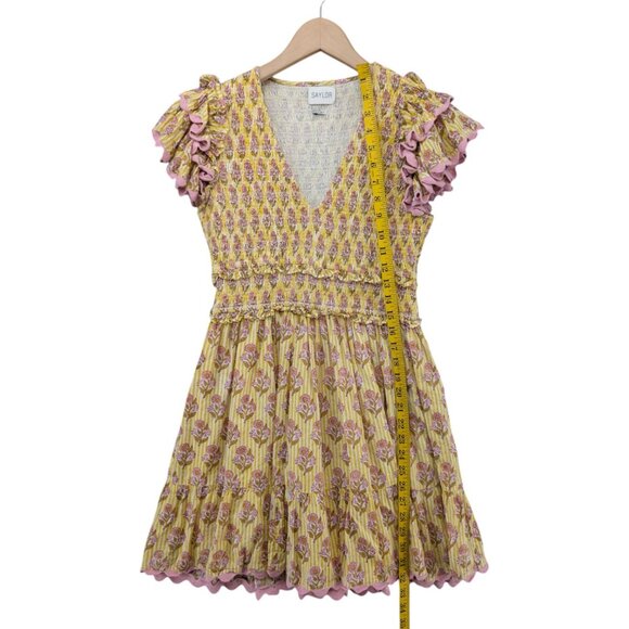 Yellow and Pink Floral Dress - Picture 6 of 12
